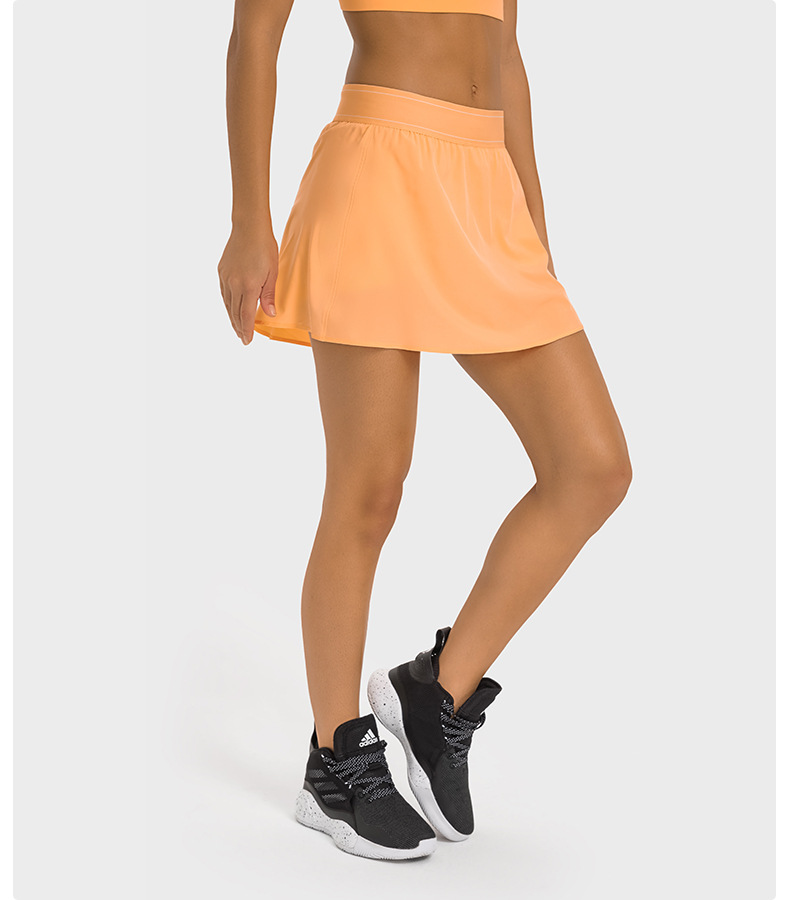 Cool Feeling Fabric Sports Skirt With Shorts