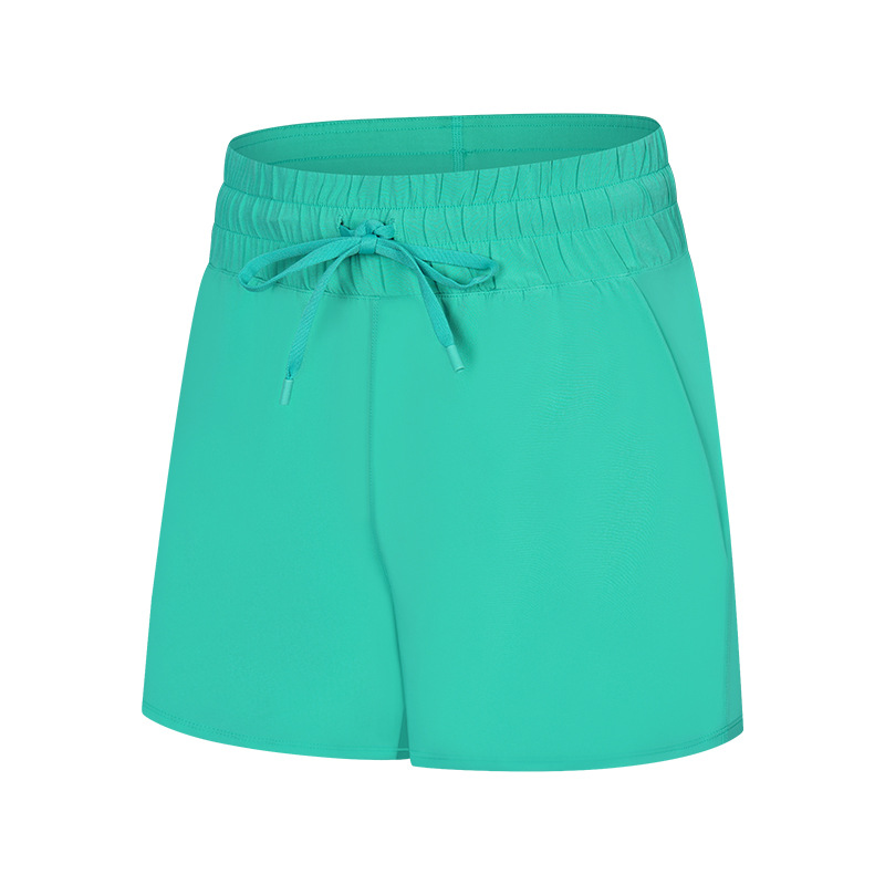 Women Excercise Athletic Shorts With Pocket and Strings