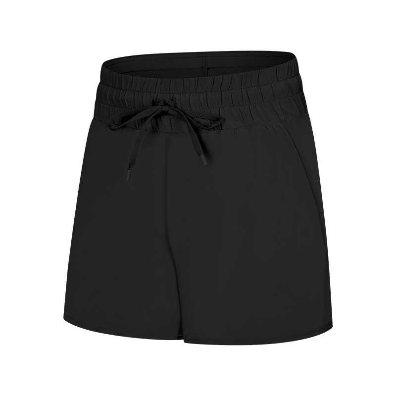 Women Excercise Athletic Shorts With Pocket and Strings