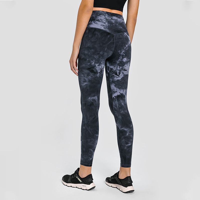 Custom Women's Active Leggings Tie Dye Workout Leggings With Pockets