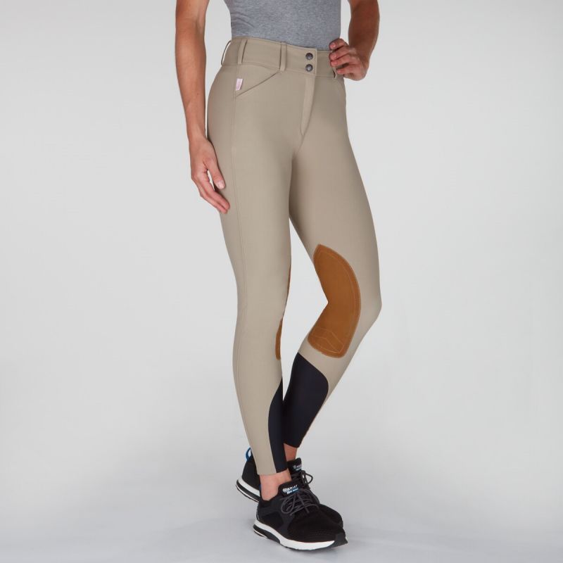 Manufacture Stretchy Cream Jodhpurs Four Way Stretchy Women Riding Leggings