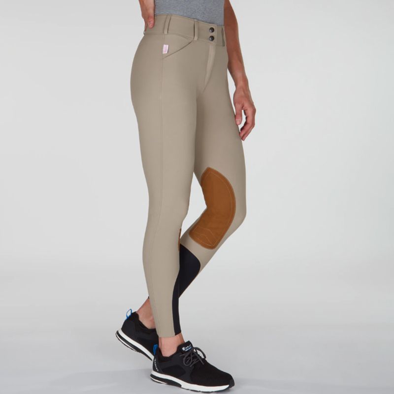 Manufacture Stretchy Cream Jodhpurs Four Way Stretchy Women Riding Leggings