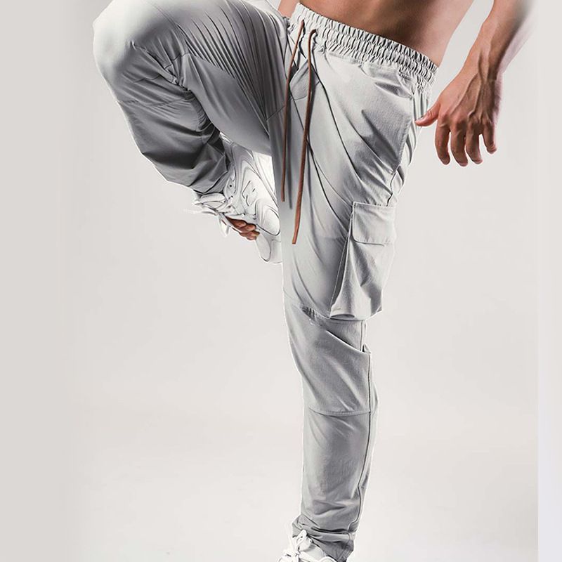 Custom Men Breathable Sports Leggings For Workout Trend Cargo Pants