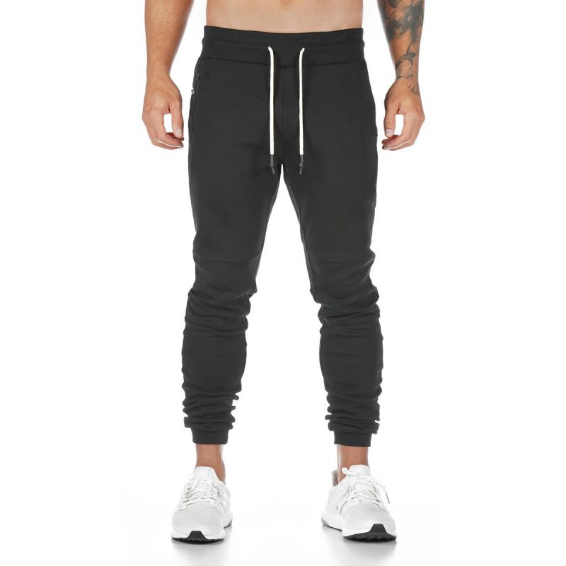 Custom Men Performance Joggers Elastic Drawcord Waistband Gym Pants