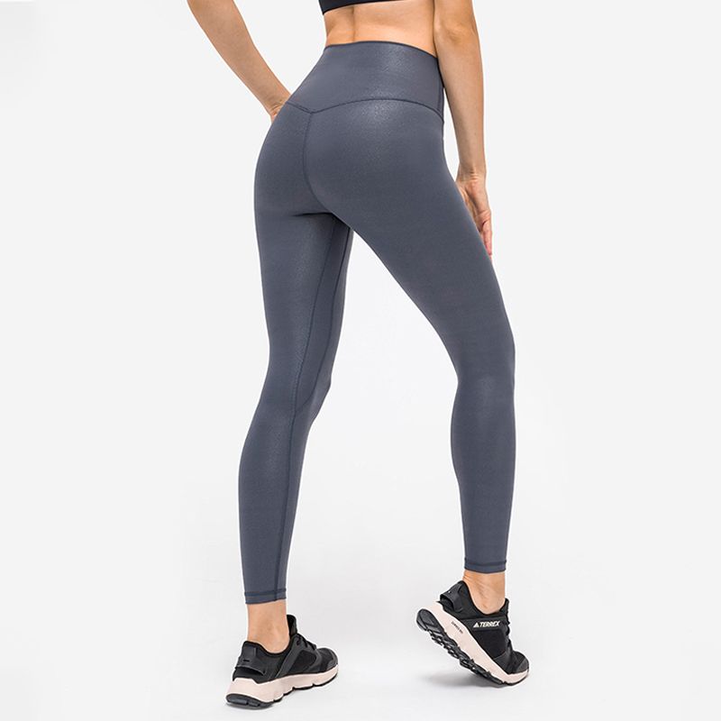 Custom High Rise black active tights Women's Athletic Shine Leggings