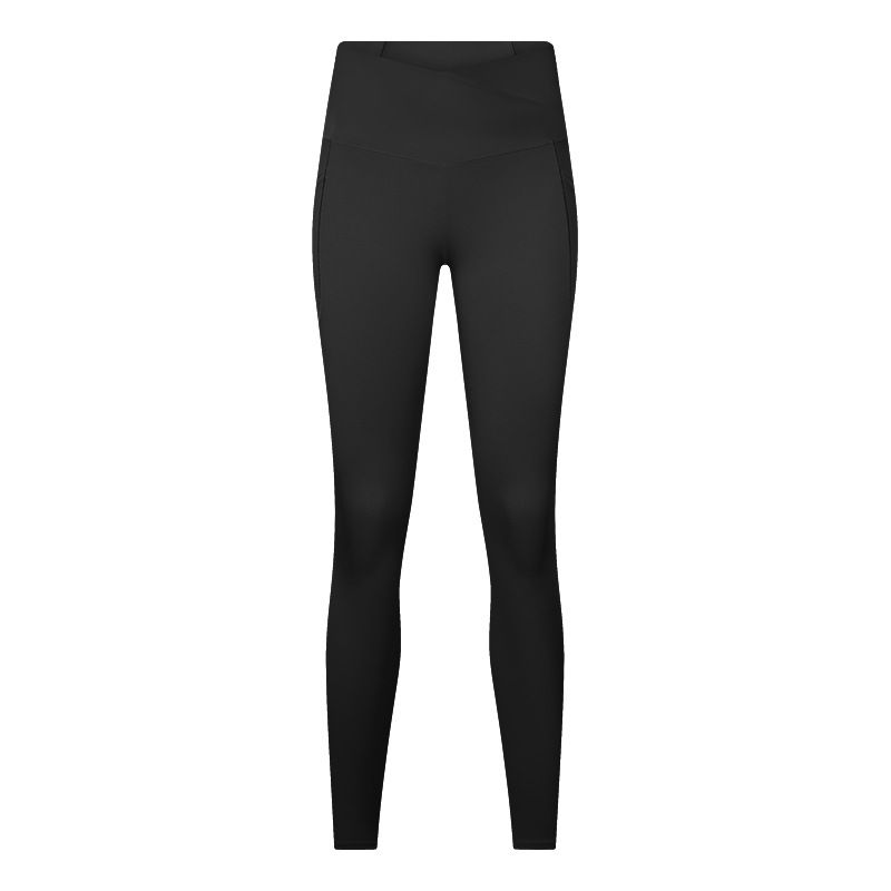 Custom Cross Front Yoga Pant Compression Recycled Gym Leggings