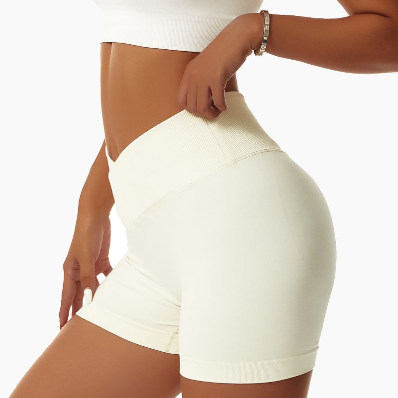 Seamless Peach Hip Lifting Yoga Shorts Elastic High Waist Running Fitness