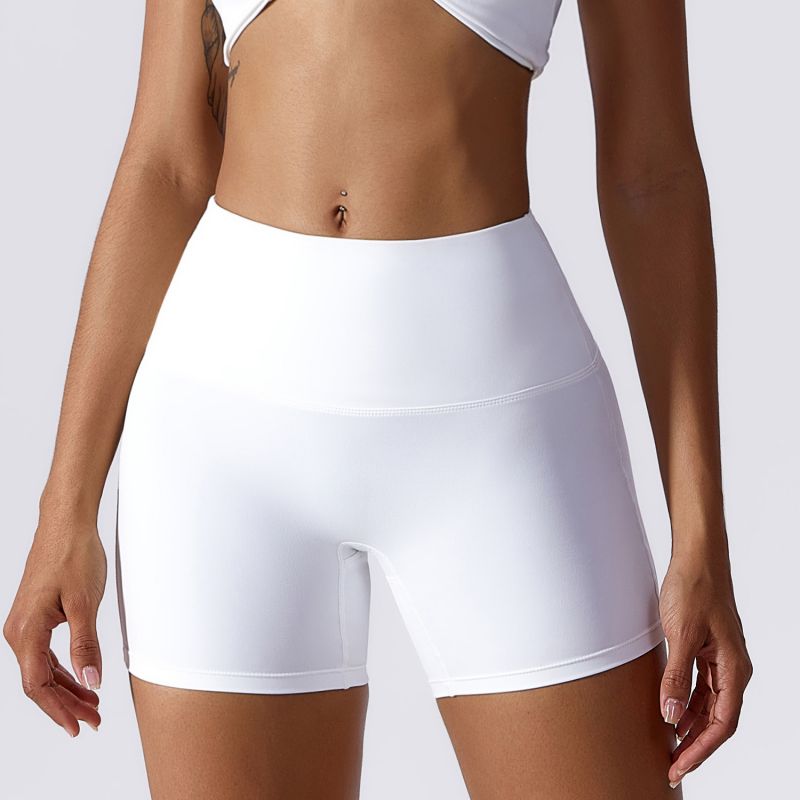 Candy Color Quick Dry Nude Fitness Yoga Shorts