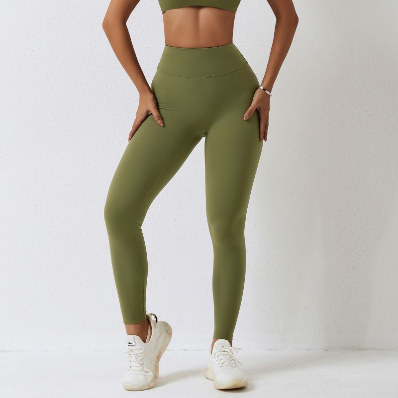 High-waisted Stretch-brushed Tummy Control Yoga Pants