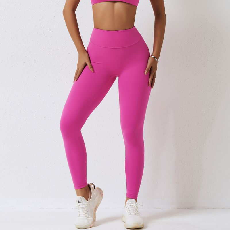 High-waisted Stretch-brushed Tummy Control Yoga Pants