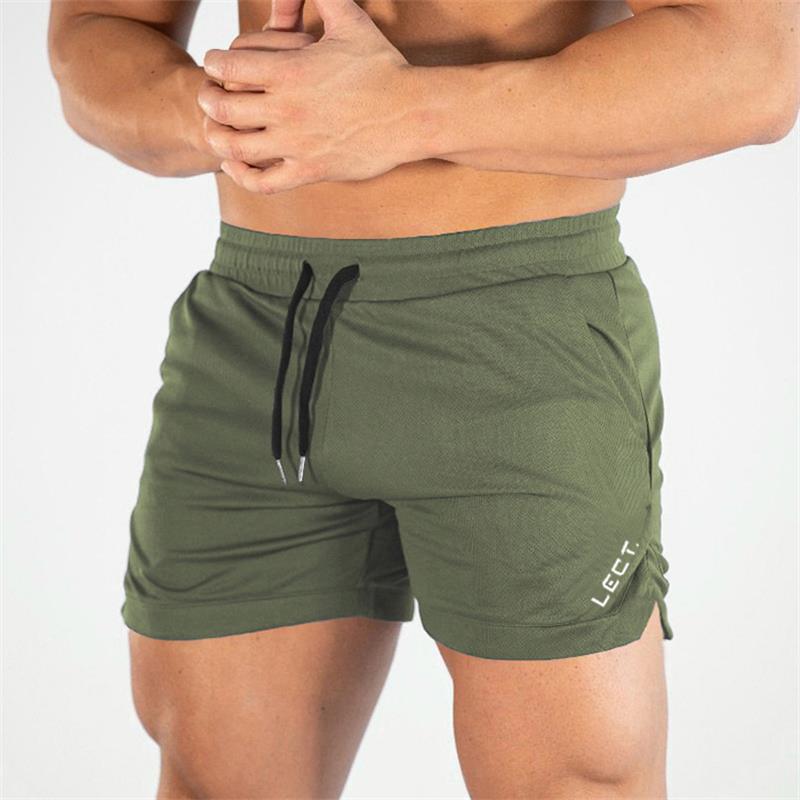 Muscular Men's Sports And Fitness Elastic Three-Point Shorts