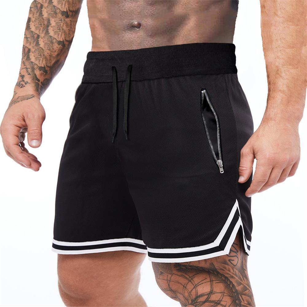 Men's Quick-Dry Loose-Fit Running Training Shorts Showcasing Muscular Physique