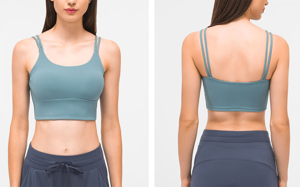 double-strap sports bra