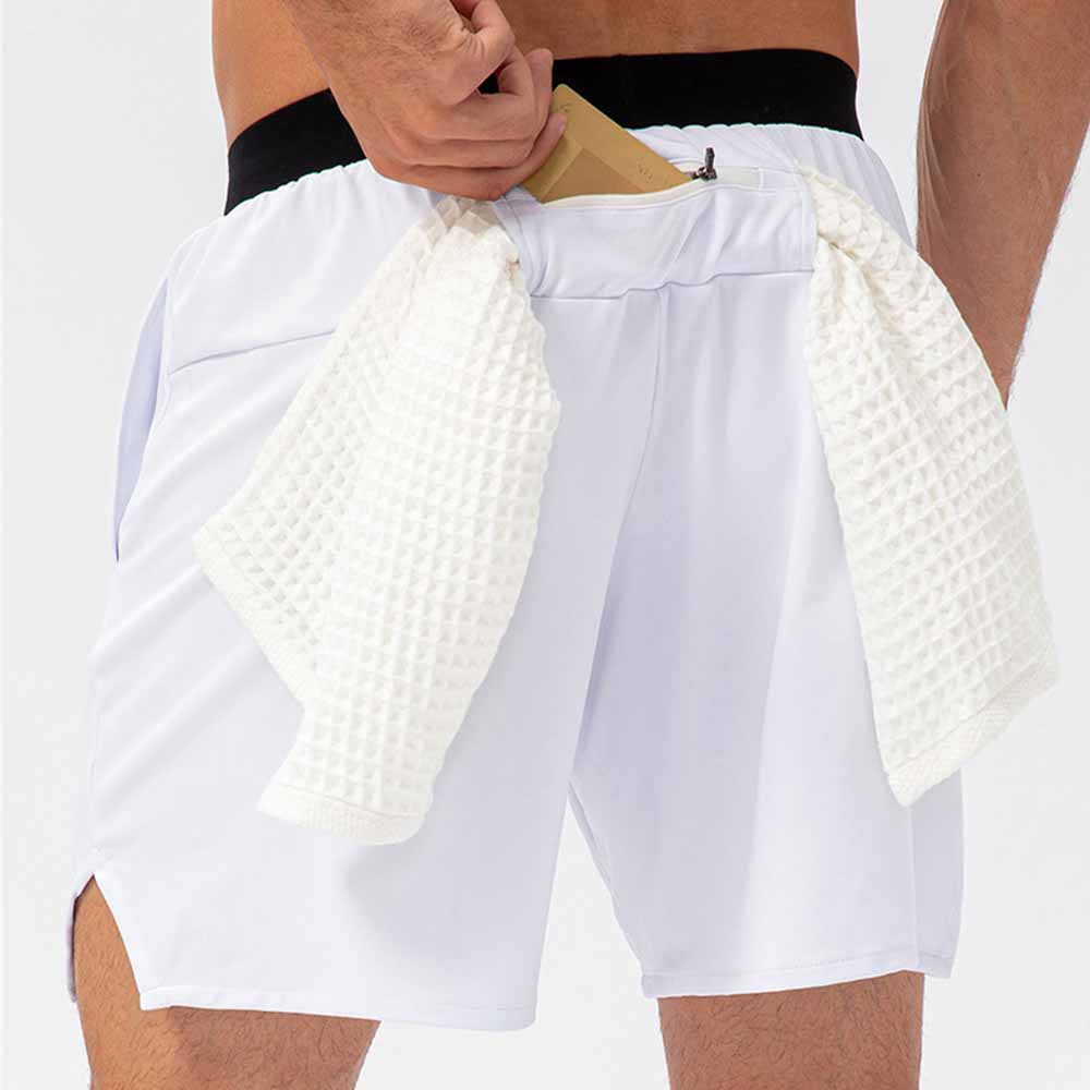 Men's Summer Quick-Dry Elastic Training Shorts - Loose Casual Fitness Capris