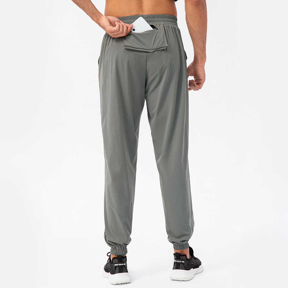 Men's Loose Fit Jogger Pants - Elastic Breathable Fitness Training Running Pants with Drawstring