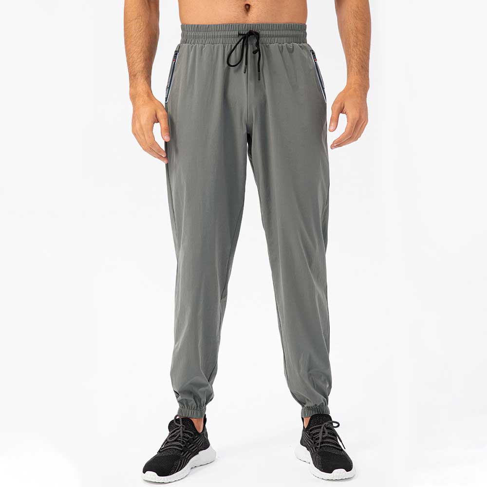 Men's Loose Fit Jogger Pants - Elastic Breathable Fitness Training Running Pants with Drawstring