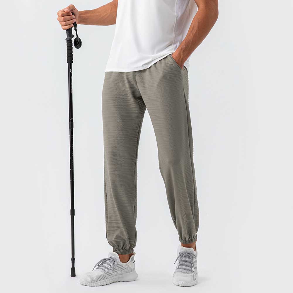 Men's Nylon Sports Pants - Breathable Quick-Dry Cool Fitness Joggers