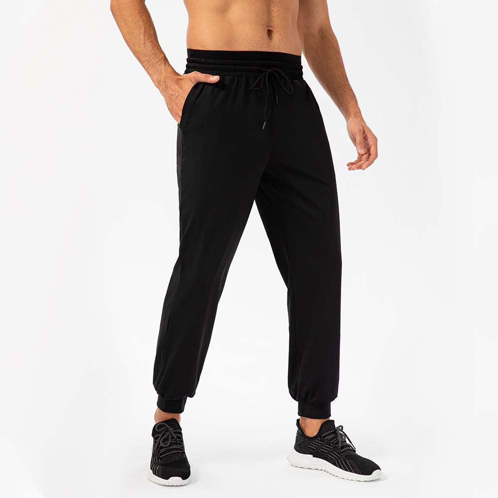 Men's Loose Fit High-Waist Jogger Pants - Elastic Quick-Dry Outdoor Running Fitness Pants