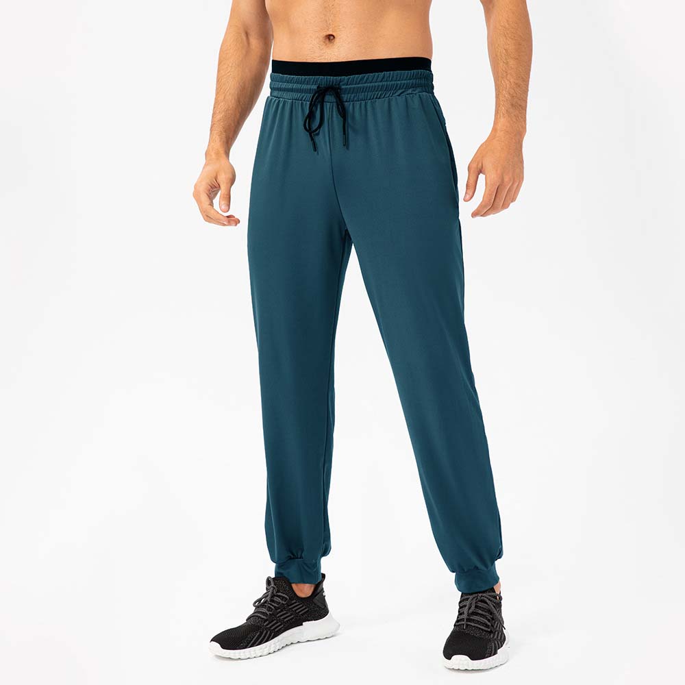 Men's Loose Fit High-Waist Jogger Pants - Elastic Quick-Dry Outdoor Running Fitness Pants