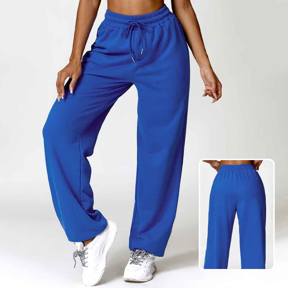 Women High-Waisted Jogger Sweatpants - Loose-Fit Straight Leg Casual Versatile Pants
