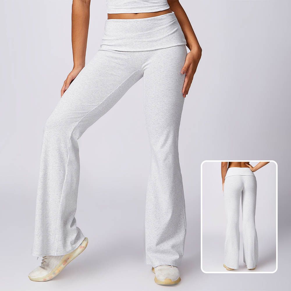 High Waist Butt-Lifting Flared Pants - Bare Sensation Wide-Leg Tight Yoga Pants for Fitness and Casual Wear