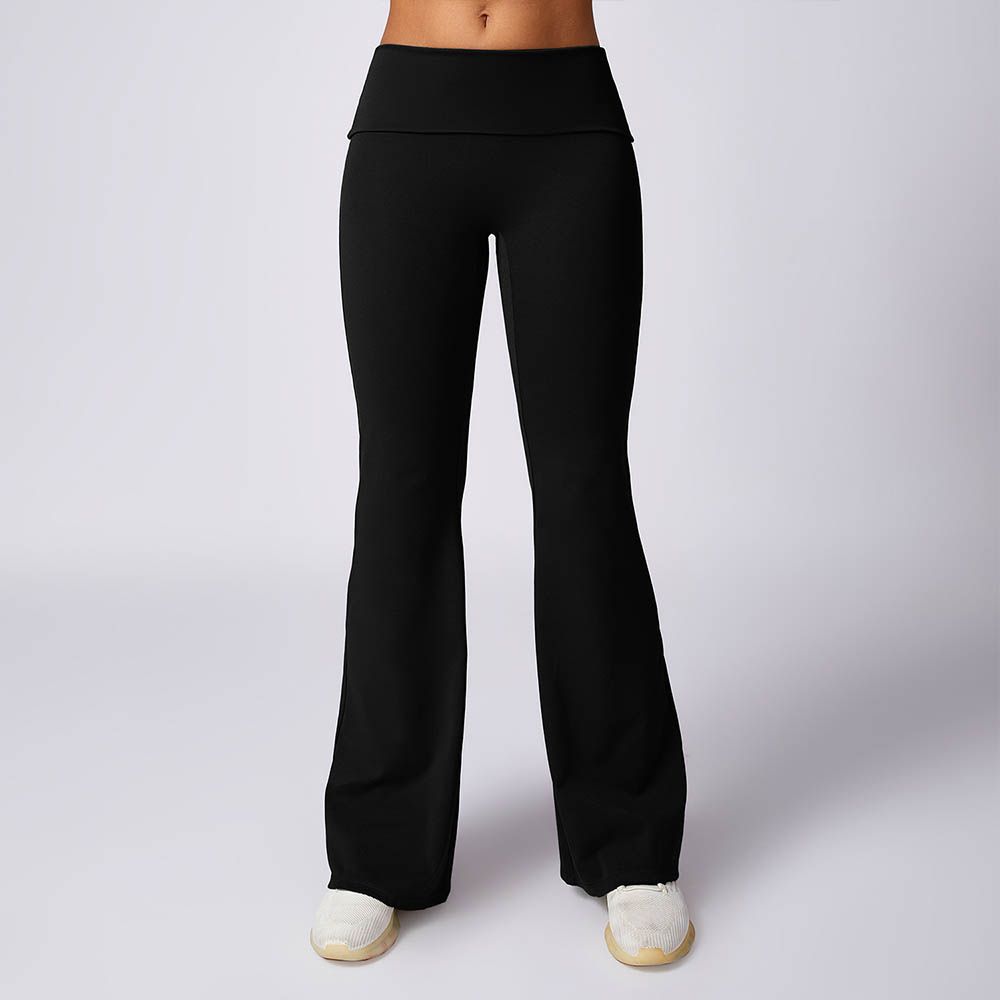 High Waist Butt-Lifting Flared Pants - Bare Sensation Wide-Leg Tight Yoga Pants for Fitness and Casual Wear