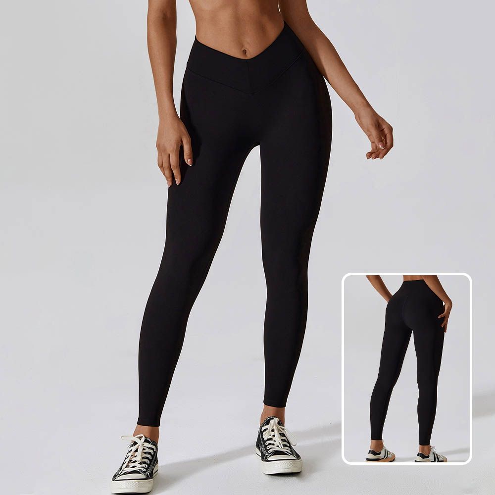 High Waist Tummy Control Butt-Lifting Yoga Pants - Naked Feel Quick-Dry Fitness Running Leggings