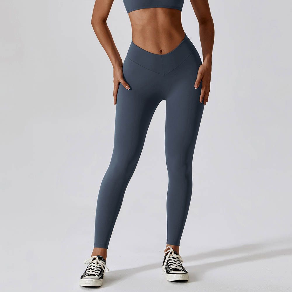 High Waist Tummy Control Butt-Lifting Yoga Pants - Naked Feel Quick-Dry Fitness Running Leggings