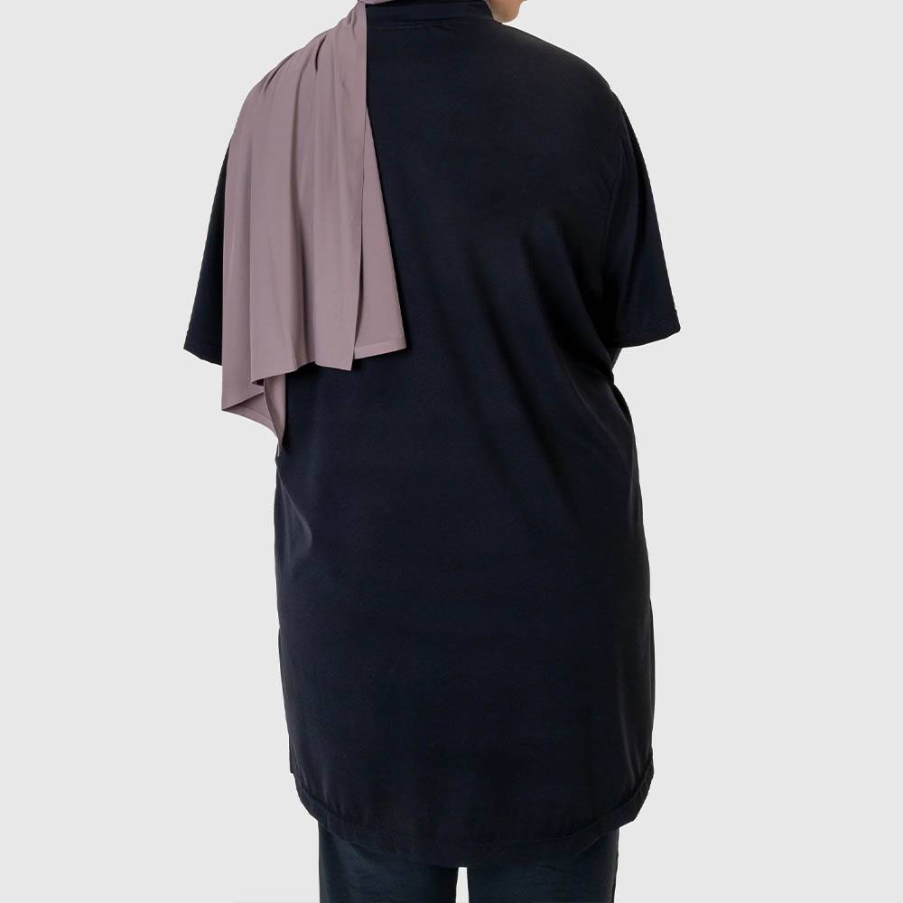 2-In-1 Oversized Tee With Built-In Inner Sleeve For Full Coverage