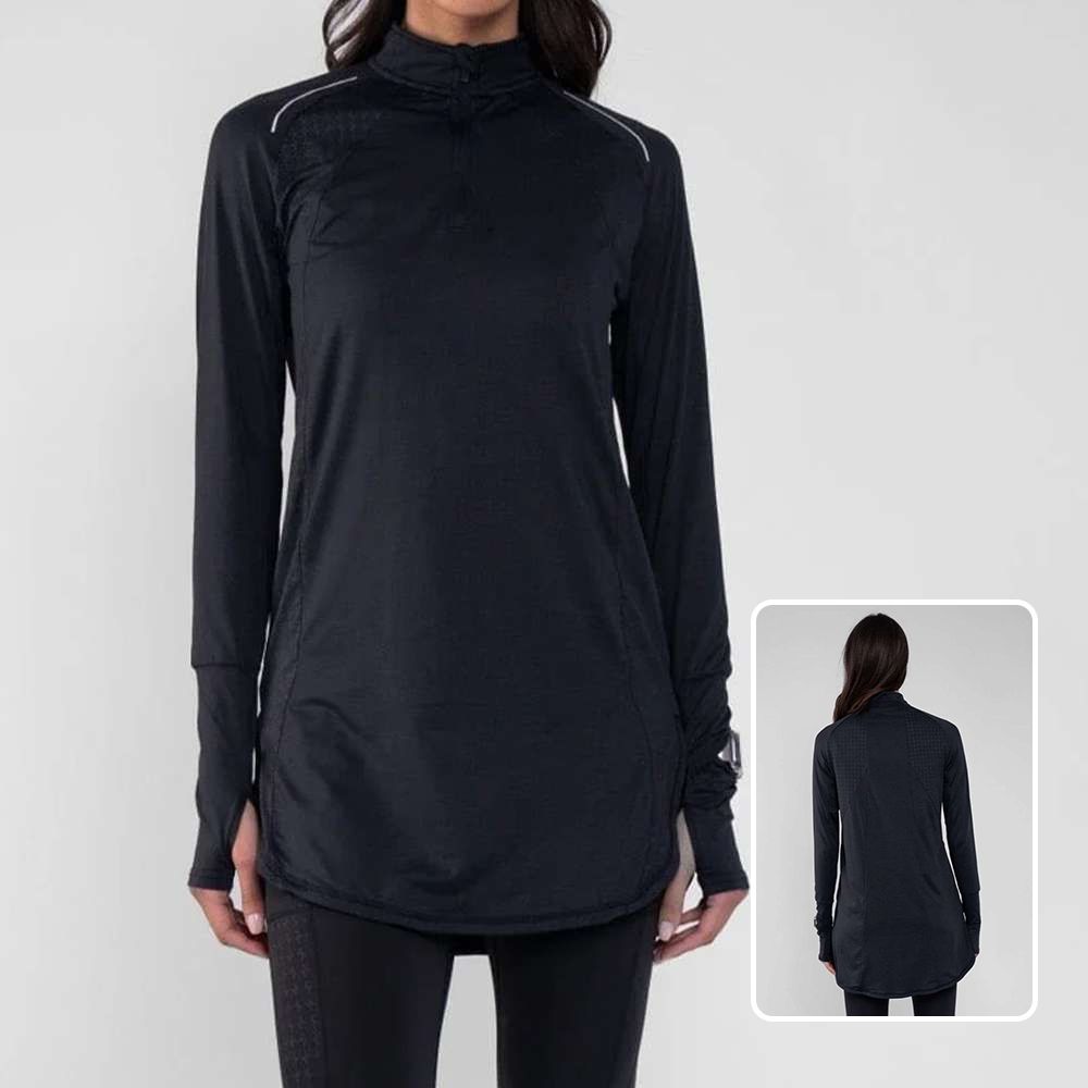 Ultra-Light Cooling Long Sleeve Half-Zip Top With Brrr° Technology