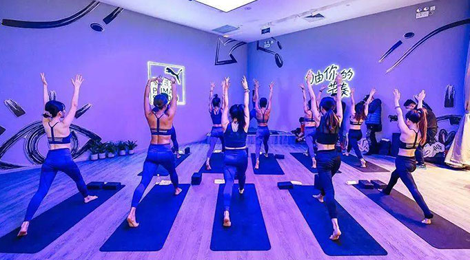 What is the reason for the growth of the yoga wear market?